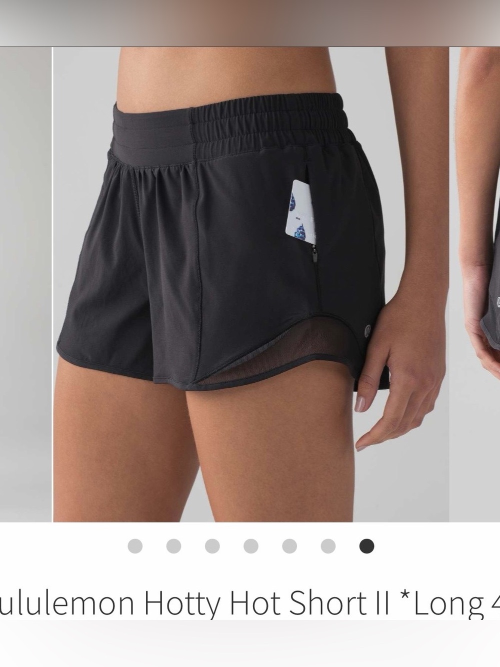 lululemon athletica Hotty Hot Short II - Black size 8